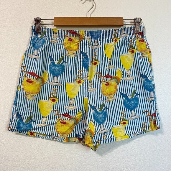 Vintage Joe Boxer Girlfriend Cocktail Glass PJ Shorts - Picture 1 of 4